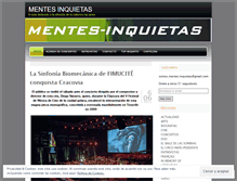 Tablet Screenshot of mentesynquietas.wordpress.com