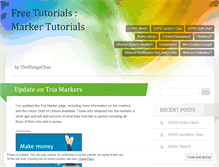 Tablet Screenshot of markertutorials.wordpress.com