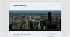 Desktop Screenshot of francisalexander.wordpress.com