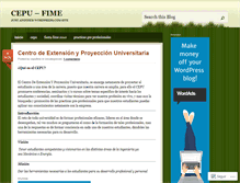 Tablet Screenshot of cepufime.wordpress.com