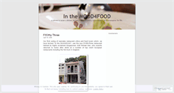 Desktop Screenshot of inthemood4food.wordpress.com
