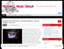 Tablet Screenshot of nutshellmusicgroup.wordpress.com