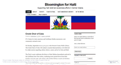 Desktop Screenshot of bloomington4haiti.wordpress.com