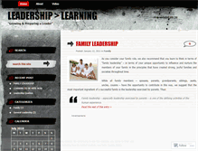 Tablet Screenshot of leadershiplearning.wordpress.com