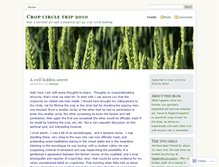 Tablet Screenshot of cropcircletrip.wordpress.com