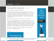 Tablet Screenshot of postpoetics.wordpress.com