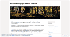 Desktop Screenshot of habitatbois.wordpress.com