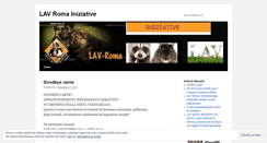 Desktop Screenshot of iniziativelavroma.wordpress.com