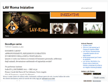 Tablet Screenshot of iniziativelavroma.wordpress.com