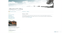 Desktop Screenshot of alhambra57.wordpress.com