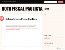 Tablet Screenshot of notafiscalpaulistasp.wordpress.com