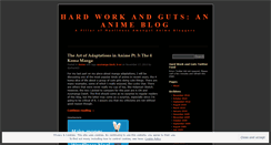 Desktop Screenshot of hardworkandguts.wordpress.com