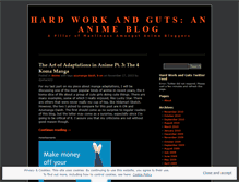 Tablet Screenshot of hardworkandguts.wordpress.com