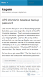 Mobile Screenshot of kagern.wordpress.com