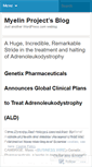 Mobile Screenshot of myelinproject.wordpress.com