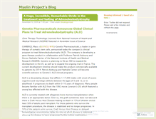 Tablet Screenshot of myelinproject.wordpress.com