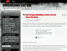 Tablet Screenshot of consideringculture.wordpress.com