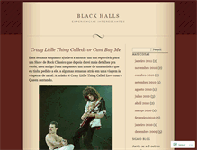 Tablet Screenshot of blackhalls.wordpress.com