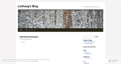 Desktop Screenshot of listhaug.wordpress.com