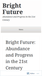 Mobile Screenshot of brightfuture21c.wordpress.com