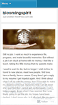 Mobile Screenshot of bloomingspirit.wordpress.com