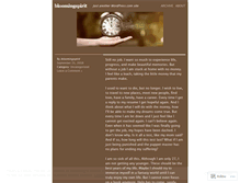 Tablet Screenshot of bloomingspirit.wordpress.com