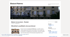 Desktop Screenshot of elezionipalermo.wordpress.com