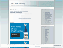 Tablet Screenshot of oljourney.wordpress.com