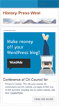 Mobile Screenshot of historypresswest.wordpress.com