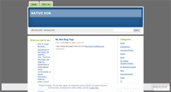 Desktop Screenshot of nativeson.wordpress.com