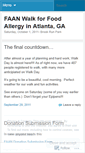 Mobile Screenshot of foodallergywalkatlanta.wordpress.com