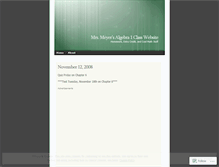 Tablet Screenshot of meyermath.wordpress.com