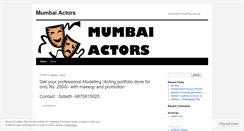 Desktop Screenshot of mumbaiactors.wordpress.com