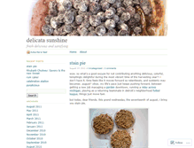 Tablet Screenshot of delicatasunshine.wordpress.com