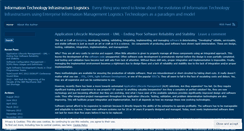 Desktop Screenshot of itinfralogistics.wordpress.com