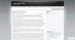 Desktop Screenshot of geoffgordon.wordpress.com