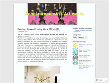 Tablet Screenshot of annelaureponsin.wordpress.com