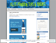 Tablet Screenshot of elitepenguins.wordpress.com