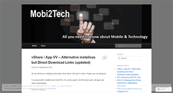 Desktop Screenshot of mobi2tech.wordpress.com
