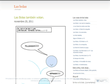 Tablet Screenshot of lasbolas.wordpress.com