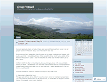 Tablet Screenshot of cheappostcard.wordpress.com