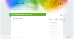 Desktop Screenshot of kayakjanet.wordpress.com