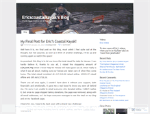 Tablet Screenshot of ericscoastalkayak.wordpress.com