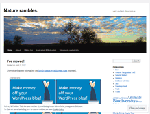 Tablet Screenshot of natureramble.wordpress.com