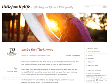 Tablet Screenshot of littlefamilylife.wordpress.com