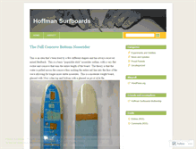 Tablet Screenshot of hoffmansurfboards.wordpress.com