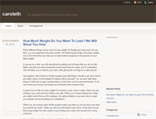 Tablet Screenshot of caroleth.wordpress.com