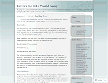 Tablet Screenshot of halfaworld.wordpress.com