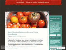 Tablet Screenshot of gardenfood.wordpress.com