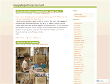 Tablet Screenshot of happytogetherpreschool.wordpress.com